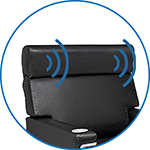 Poggiatesta con speaker